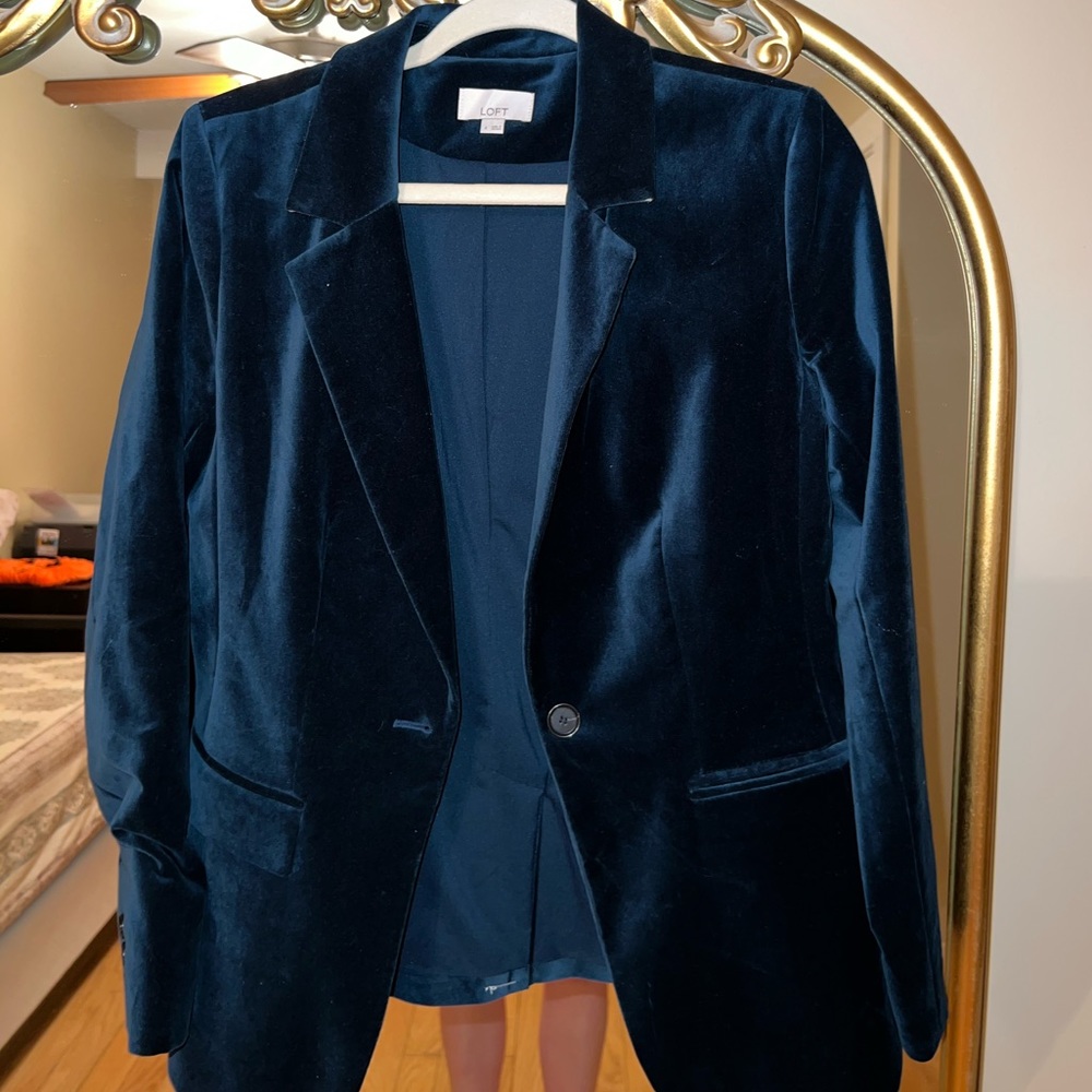 LOFT Velvet Blazer